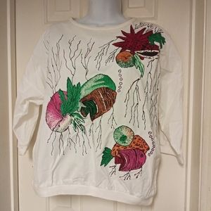 Glitter Sea Marine 90s Top